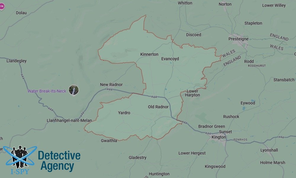 Our Detectives operate across the entire Old Radnor area