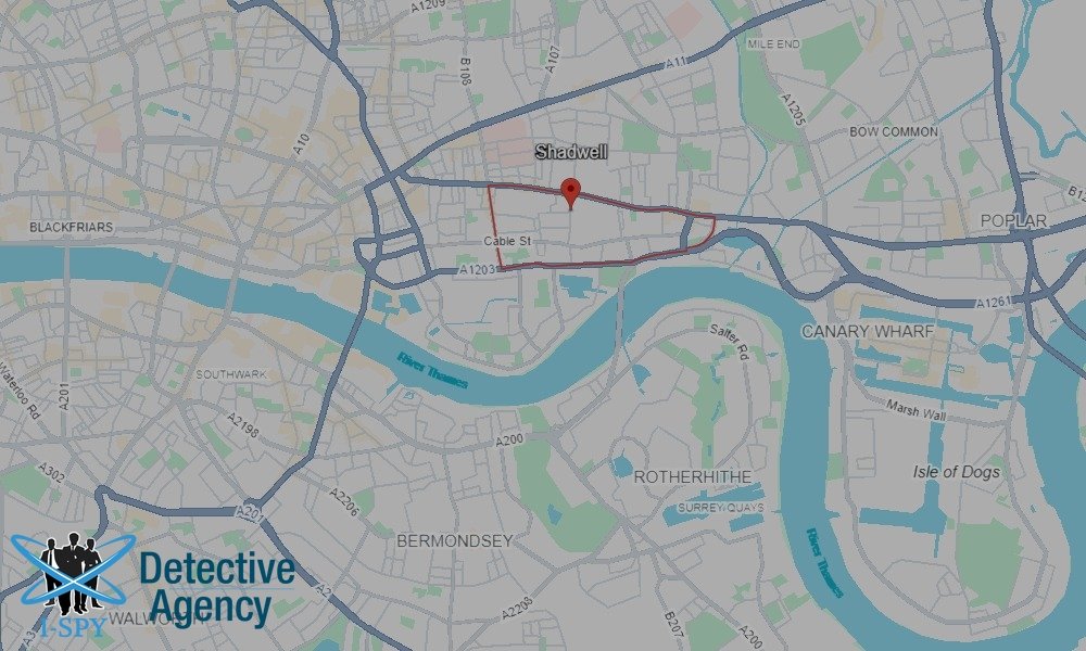 Our Detectives operate across the entire Shadwell area