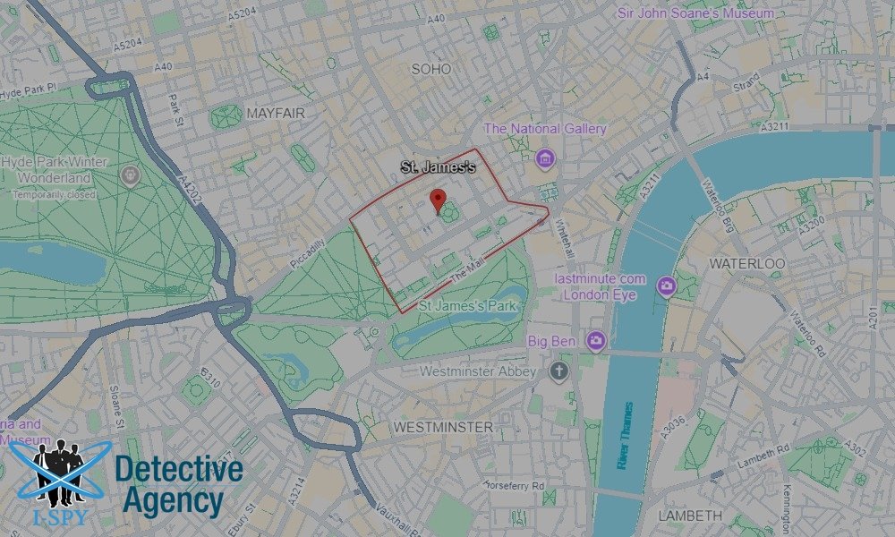 Our Detectives operate across the entire St Jamess area