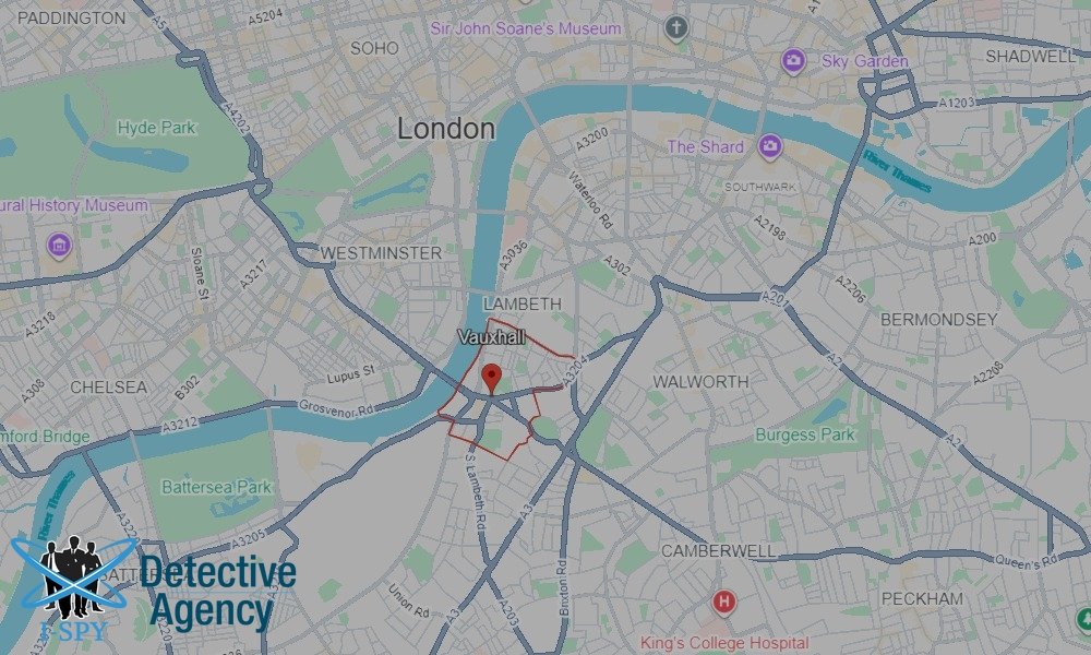 Our Detectives operate across the entire Vauxhall area