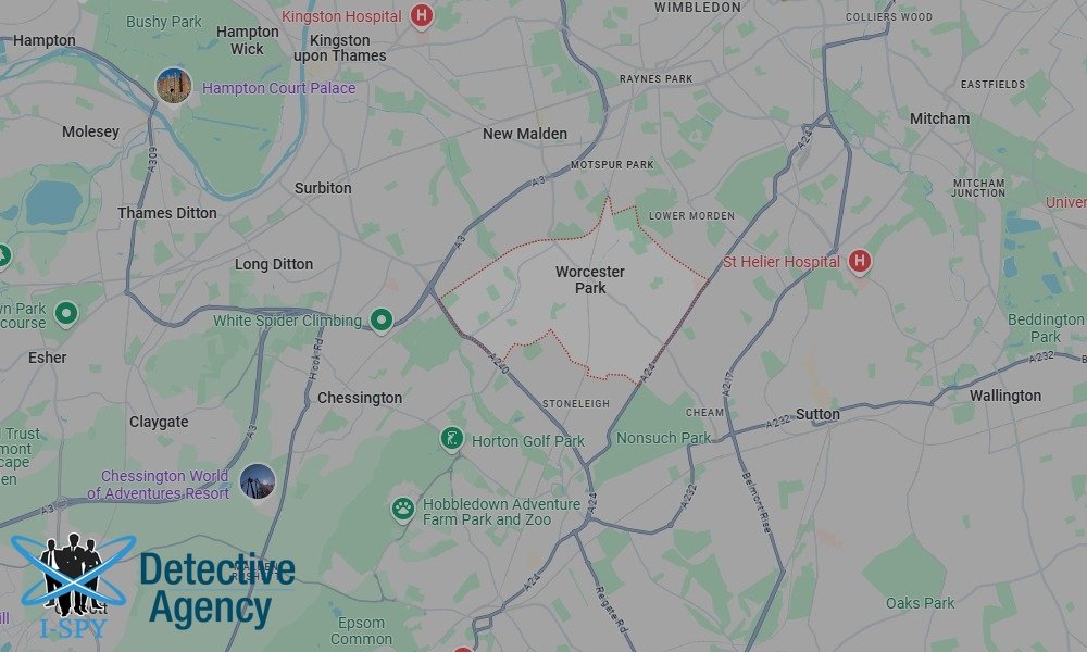 Our Detectives operate across the entire Worcester Park area